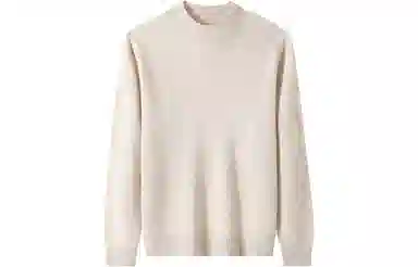 恒源祥 纯色半高领针织套头毛衣 女款