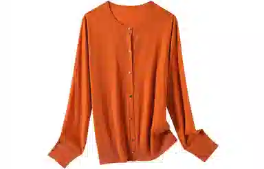 恒源祥 精纺圆领长袖薄款开衫毛衣 女款