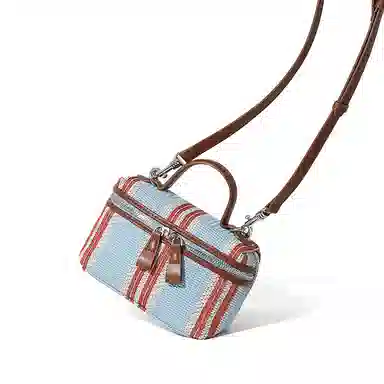 MASTER CANVAS Stripe Tote Bag Blue