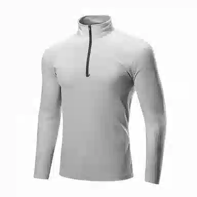 浪莎 速干运动上衣半拉链立领长袖健身衣 男款