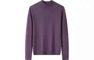 恒源祥 纯色休闲半高领针织套头毛衣 女款