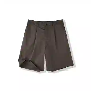 SHANTREE Retro Casual Shorts Khaki