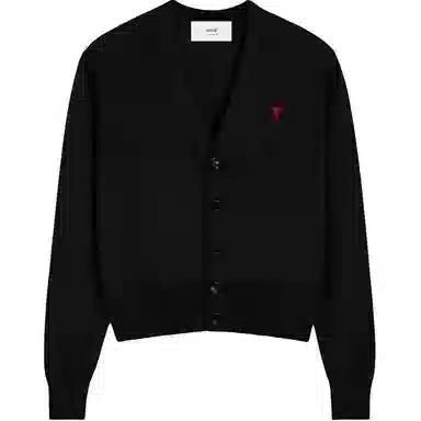 AMIPARIS FW24 Cardigan Knit Sweater Black