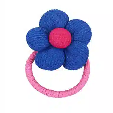 彤彤兔 填充棉可爱小花朵丸子头马尾皮筋不伤发少女高弹力 布料 发绳 女款