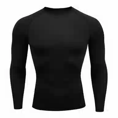 浪莎 运动长袖弹力紧身户外网球运动训练跑步健身衣 男款