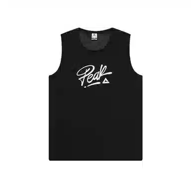 【暑期实战推荐】匹克 音爆系列 透气字母印花投篮服篮球背心宽松透气运动背心篮球服 男款 黑色