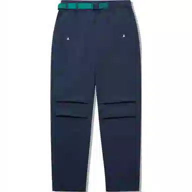 中国李宁 舒适休闲宽松直筒简约运动长裤 男款 海军蓝