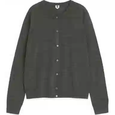 ARKET Merino Wool Cardigan Grey