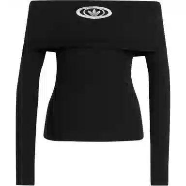 adidas originals Top Off Shoulder logo SS25T