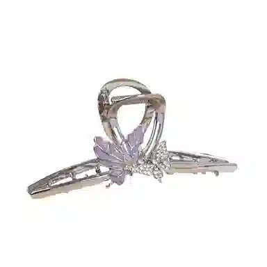 彤彤兔 高级感蝴蝶抓夹大号发量多设计感小众气质后脑勺盘发鲨鱼夹金属 合金 发夹 女款