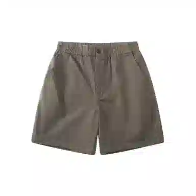 我是大卫 美式复古拉链五分休闲短裤 男款 深卡其色