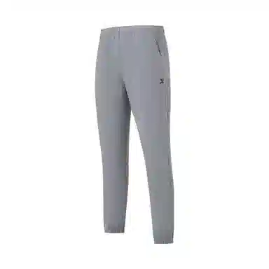 特步 纯色修身简约运动长裤 男款