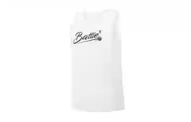 乔丹 速干透气 字母印花休闲薄款 时尚训练比赛 圆领套头篮球背心 男款 乔丹白