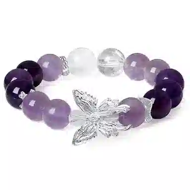 阿梵尼 【财源广进】新中式国潮招财纳福 财源滚滚小众轻奢设计简约百搭复好运礼盒天然 紫水晶 手串 女款