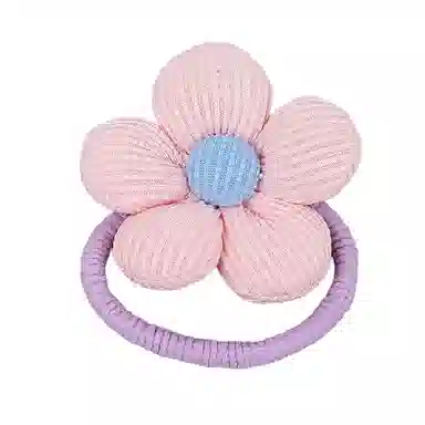 彤彤兔 填充棉可爱小花朵丸子头马尾皮筋不伤发少女高弹力 布料 发绳 女款