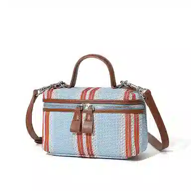MASTER CANVAS Stripe Tote Bag Blue