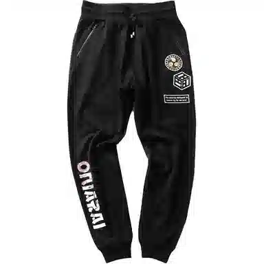 Onitsuka Tiger Bushin Embroidered Casual Pants Black