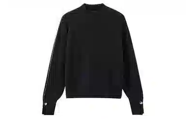 茵曼 纯色半高领长袖毛衣 女款