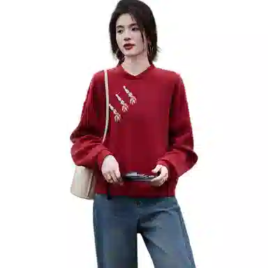 【dme】 纯色立领简约卫衣 女款