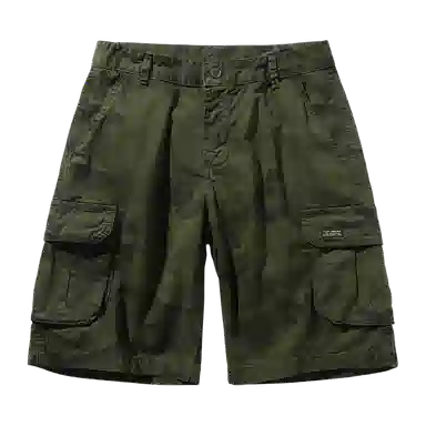 北极绒 迷彩工装裤潮牌法式户外训练战术五分裤休闲短裤 男款