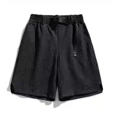 北极绒 宽松纯色薄款百搭三分休闲短裤 男款