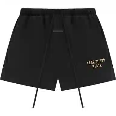 Fear of God Essentials Fleece Soccer Short Obsidian Black