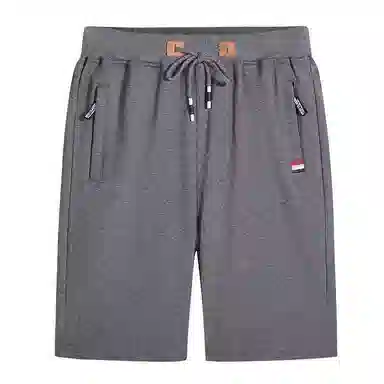 北极绒 时尚潮流韩版大码拉链外穿休闲短裤 男款