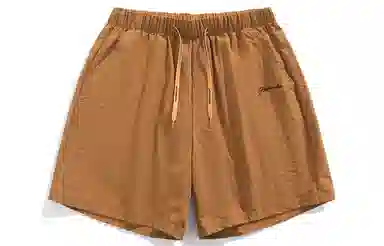 王者荣耀 鲁班七号款 美式基础款字母宽松舒适百搭肌理质感柔软亲肤简约冰感五分抽绳休闲短裤 男女同款