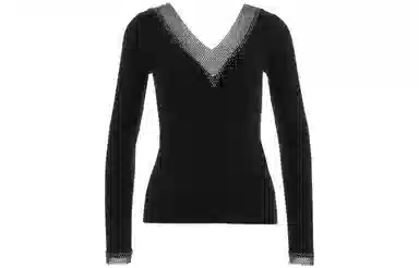 LIUJO UOMO SS23 Eco Friendly Jumper With Rhinestones V