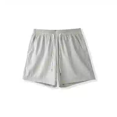 我是大卫 韩版简约透气速干直筒裤时尚宽松百搭五分休闲短裤 男女同款 灰色