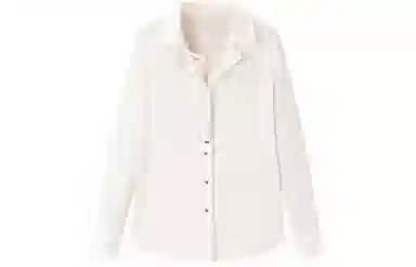 太平鸟 通勤真丝系带衬衫 女款 白色