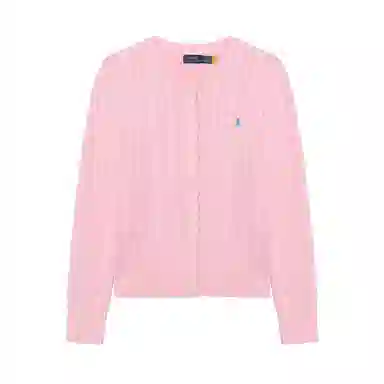 Polo Ralph Lauren Cable-Knit Cardigan Pink