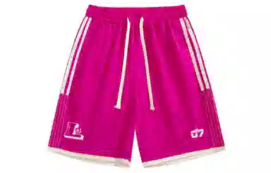 王者荣耀 鲁班七号星空梦想款美式基础款字母印花运动宽松舒适多巴胺配色排汗速干凉感沙滩五分休闲短裤 男女同款