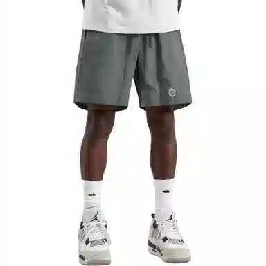 王者荣耀 孙悟空地狱火款 美式复古五分冰感纯色校园学院风健身篮球裤运动宽松系带直筒设计直筒松弛感慵懒风休闲短裤 男女同款