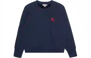 Burberry SS21 Logo Crewneck Sweatshirt Navy