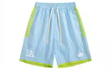 王者荣耀 鲁班七号星空梦想款美式基础款字母印花运动宽松舒适多巴胺配色排汗速干凉感沙滩五分休闲短裤 男女同款