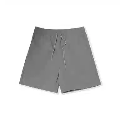 我是大卫 薄款速干透气直筒三分裤户外运动宽松沙滩休闲短裤 男女同款 灰色