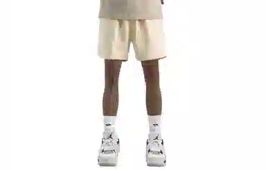 王者荣耀 美式五分裤纯色学院风运动宽松系带字母休闲短裤 男女同款