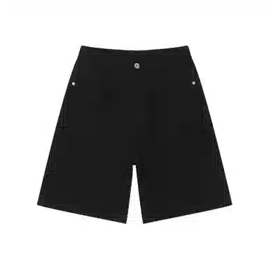 北极绒 美式复古做旧宽松直筒五分休闲短裤 男款