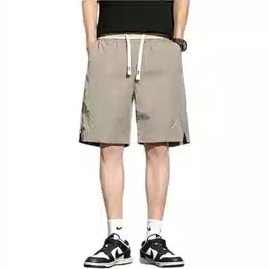 恒源祥 冰丝速干薄款中裤五分跑步休闲短裤 男女同款