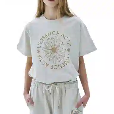 MARDI MERCREDI ACTIF T-SHIRT ACTIF EMBLEM_OATMEAL BEIGE SS25T