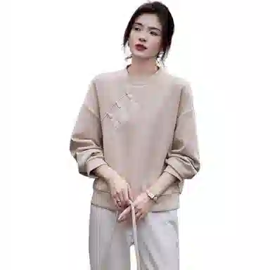 【dme】 纯色立领简约卫衣 女款