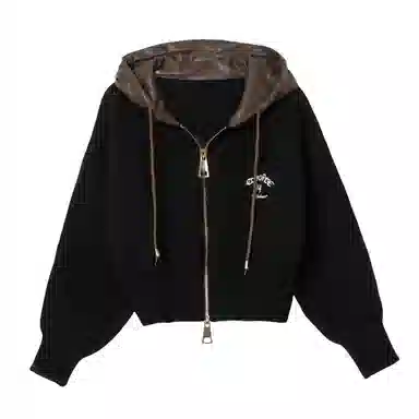 法文箱子 简约连帽休闲舒适毛衣 女款