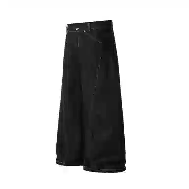 STRANGER LAB Denim Curved Blade Jeans Black