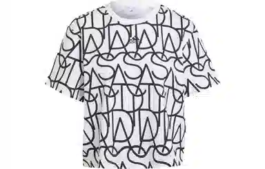 adidas ALLOVER GRAPHIC BOYFRIEND TEE LogoT