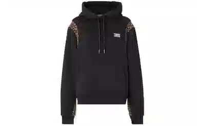Burberry Logo Print Hoodie Black