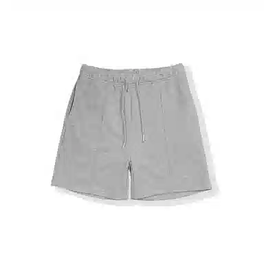 我是大卫 日系宽松韩版百搭简约直筒五分休闲短裤 男女同款 灰色