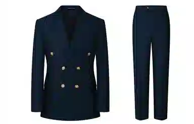 JOHNHOLLIS Blazer Double-Breasted Suit