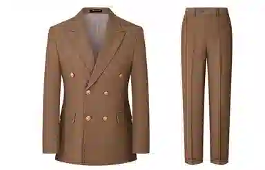 JOHNHOLLIS Blazer Double-Breasted Suit