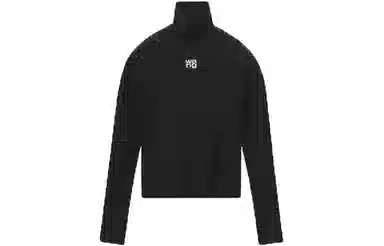 Alexander Wang High Neck Knit Pullover Black